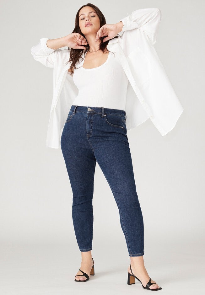 The Morgan Super Stretch Skinny Leg Jean, INDIGO RINSE, hi-res image number null